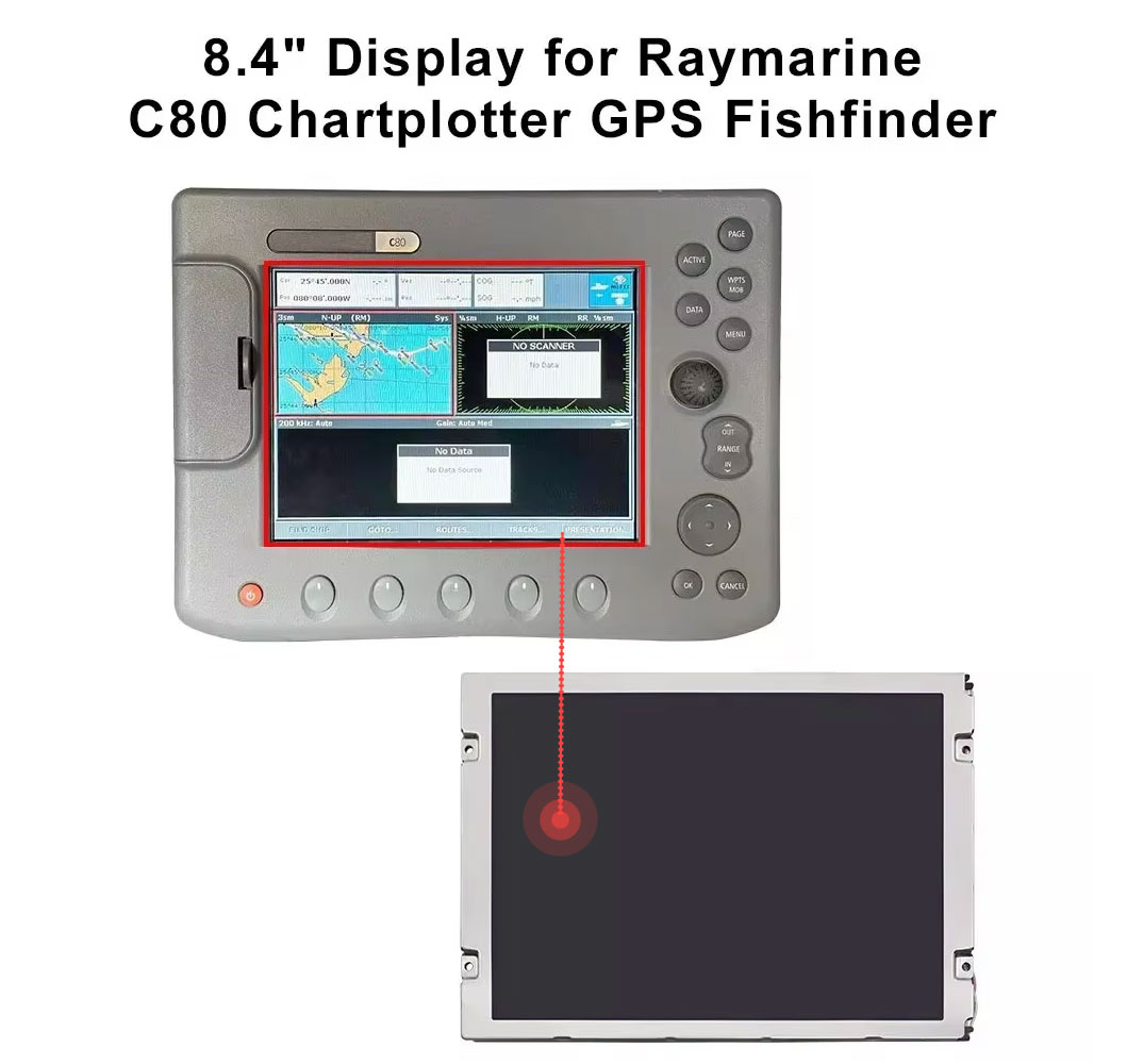 Fish Finder Gps - شاشة LCD مقاس 8.4 بوصة لإصلاح